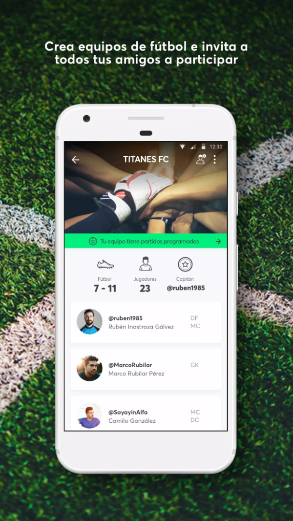 Canchapp partidos