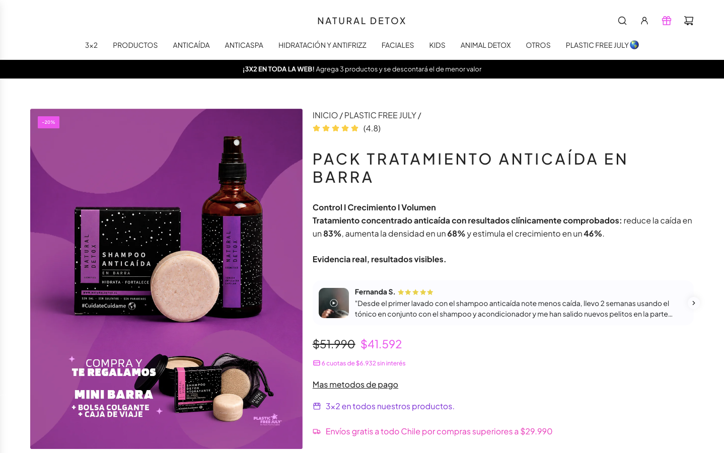 Ficha de producto Natural Detox